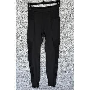 Lululemon Inspire Tight Black Mesh Full Length 28.5” Inseam Size 2